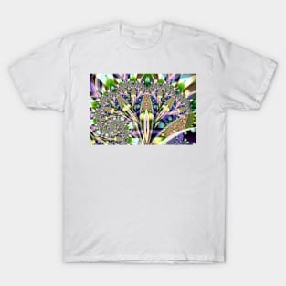 Colourful Palm Shaped Fractal T-Shirt